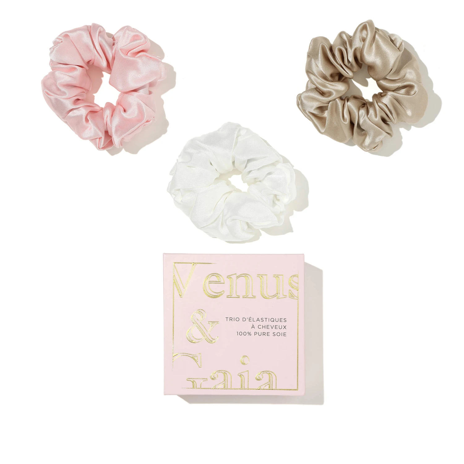 Trio De Chouchous En Soie 4 Trio De Chouchous En Soie – Image 2